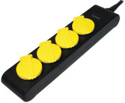 Multiprise d'extérieur LogiLink, 4 prises, noir, IP44 Multiprise d'extérieur LogiLink, 4 prises, noir, IP44