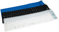 Clavier flexible en silicone LogiLink, filaire, noir