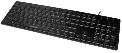 LogiLink Beleuchtete Tastatur, kabelgebunden, schwarz