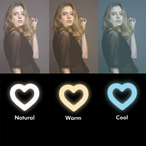 LogiLink Trépied LED avec coeur avec contrôle de l'éclairage