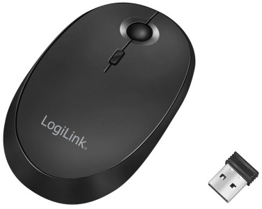 LogiLink Souris optique, sans fil, noir