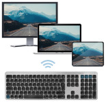 LogiLink Bluetooth Multi-Device Tastatur, silber