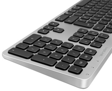 LogiLink Bluetooth Multi-Device Tastatur, silber