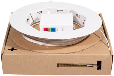 LogiLink Boîte d'épissure FTTH, 2x SC/APC, câble 20 m, blanc