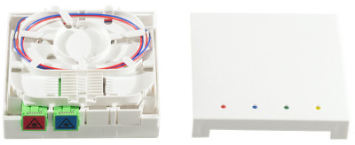 LogiLink Boîte d'épissure FTTH, 2x SC/APC, câble 20 m, blanc