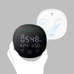 LogiLink Appareil de mesure du CO2, affichage température /