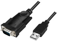 LogiLink Câble adaptateur USB 2.0 - RS232, 1,5 m, noir