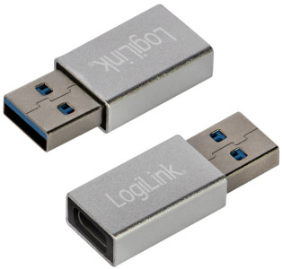 LogiLink Adaptateur USB 3.2 Gen1, USB mâle - USB femelle