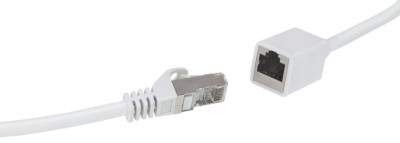 LogiLink Rallonge câble patch Premium, Cat.6A, 3 m, blanc