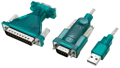 LogiLink Adaptateur USB 2.0 - RS232 9/25 broches + rallonge