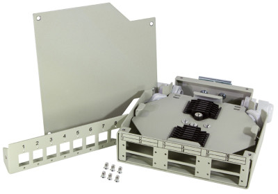 LogiLink Boîte d'épissure pour rails DIN FO pour couplage LC