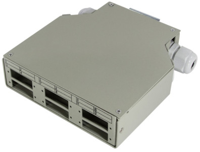 LogiLink Boîte d'épissure pour rails DIN FO pour couplage LC