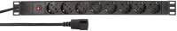 Multiprise LogiLink 48 cm, 8 prises, avec prise IEC