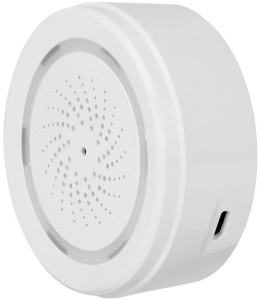 LogiLink Sirène d'alarme Wi-Fi intelligente, 90 dB, blanc