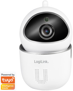 LogiLink Caméra IP intelligente Wi-Fi, blanc