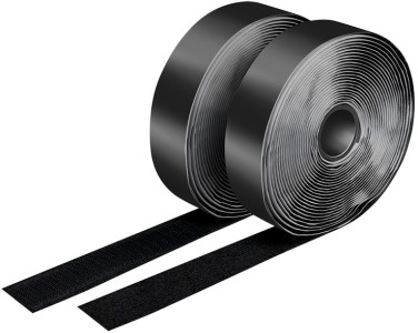 LogiLink Ruban auto-agrippant, set de 2, 25 mm x 5 m, noir