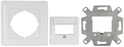 LogiLink Boîtier d'encastrement pour module Keystone 2 ports