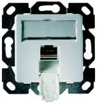 Boîte de jonction Telegärtner AMJ45, Cat. 6A (profonde), blanc alpin