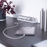 Multiprise d'angle Brennenstuhl Estilo, argent/blanc Multiprise d'angle Brennenstuhl Estilo, argent/blanc