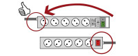 Multiprise Brennenstuhl « Super-Solid », 8 prises, noire Multiprise Brennenstuhl « Super-Solid », 8 prises, noire