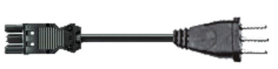 BACHMANN câble d'alimentation suisse GST 18/3, 3,0 m, noir