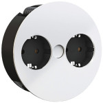 Multiprise BACHMANN TWIST, 2 prises, noir mat Multiprise BACHMANN TWIST, 2 prises, noir mat