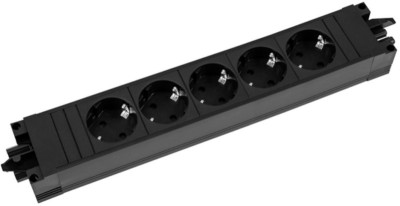 BACHMANN Steckdosenleiste STEP BASE, 5-fach, schwarz