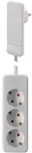 BACHMANN Flachstecker SMART PLUG mit 3-fach Steckdosenleiste