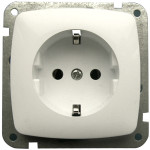 Prise de terre uniTEC « ROMA », blanc polaire Prise de terre uniTEC « ROMA », blanc polaire