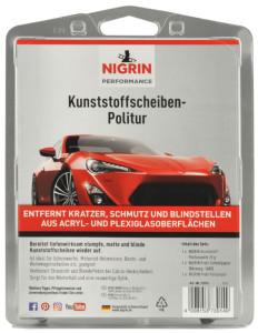 NIGRIN Kunststofheiben-Politur Set, 3-teilig