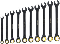 QUANTOOL Gabel-Knarren-Ringschlüssel-Satz, 10-teilig QUANTOOL Gabel-Knarren-Ringschlüssel-Satz, 10-teilig
