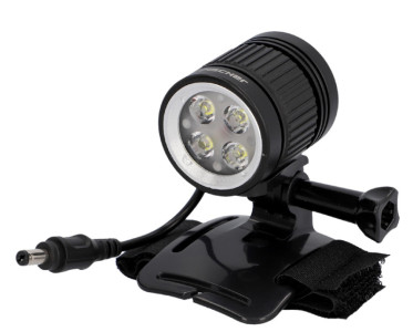 FISCHER Lampe LED de casque de vélo rechargeable H1600