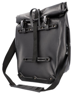 FISCHER Sacoche de porte-bagages de vélo Tour, noir