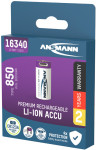 ANSMANN Pile rechargeable Li-Ion 16340 avec fiche micro-USB