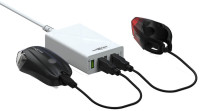 ANSMANN Set d'éclairage LED pour vélo Bikelight Combo 40 Lux