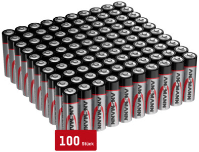 ANSMANN Pile alcaline, Micro AA, lot de 100