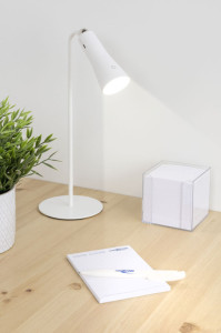 ANSMANN Lampe de bureau à LED sans fil 3en1, dimmable, blanc