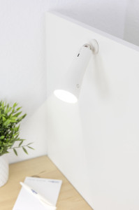 ANSMANN Lampe de bureau à LED sans fil 3en1, dimmable, blanc