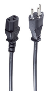 shiverpeaks Câble électrique suisse, 1,8 m, noir