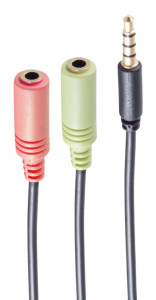 shiverpeaks Adaptateur en Y pour casque BASIC-S, TRRS