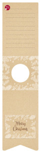 SUSY CARD Bon sous forme d'étiquette de bouteille de Noël