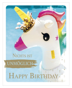 Carte d'anniversaire SUSY CARD, instantané « Guirlande »