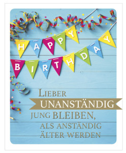 Carte d'anniversaire SUSY CARD, instantané « Guirlande »