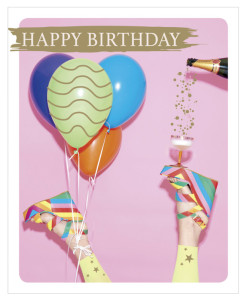 Carte d'anniversaire SUSY CARD, instantané « Guirlande »