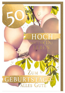 SUSY CARD Geburtstagskarte - 80. Geburtstag 