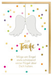 Carte de baptême SUSY CARD « Ailes d'ange » Carte de baptême SUSY CARD « Ailes d'ange »