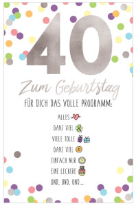 SUSY CARD Geburtstagskarte - 70. Geburtstag 