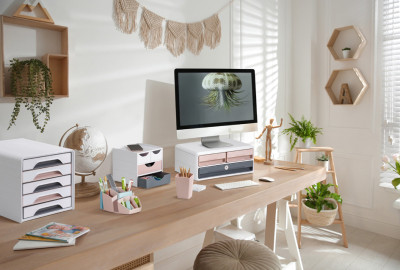 CEP Module de rangement MoovUp SECURE mineral, rose poudré