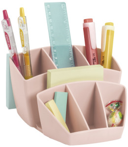 CEP Multipot à crayons mineral, 8 compartiments, rose poudré