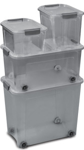 CEP Boîte de rangement SHADOW, avec roues, 43 litres